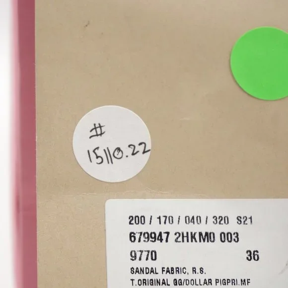 New in Blemished Box Women's The North Face x Gucci Beige & Orange Slides US 6 - Picture 5 of 16